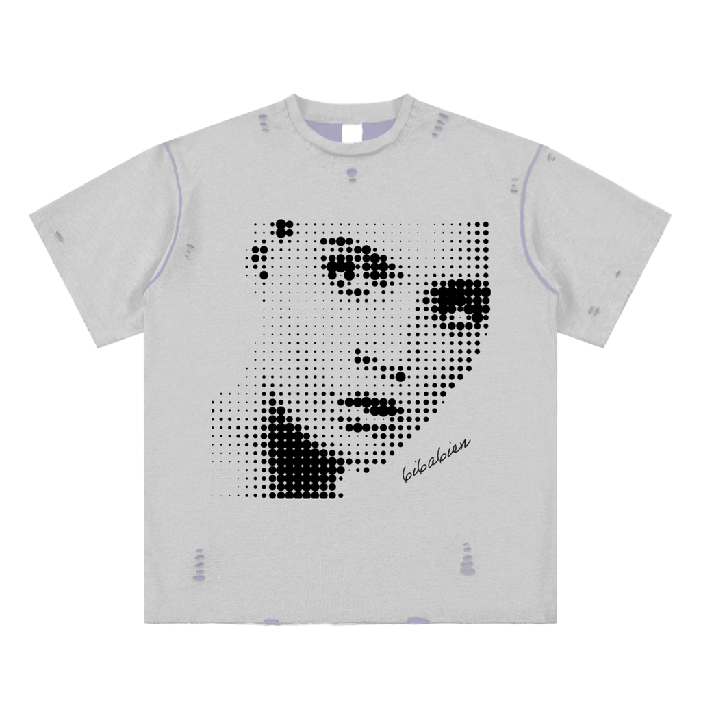 6i6a6ien Hand-frayed Reversible T-shirt