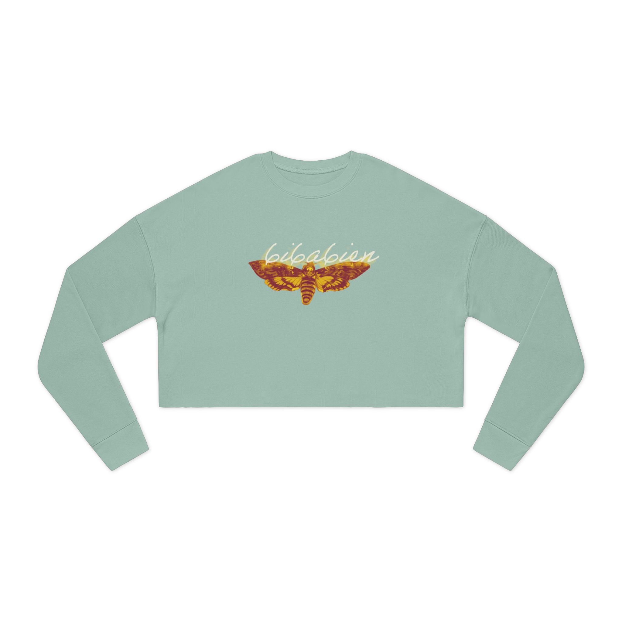 6i6a6ien Moth Women's Cropped Sweatshirt