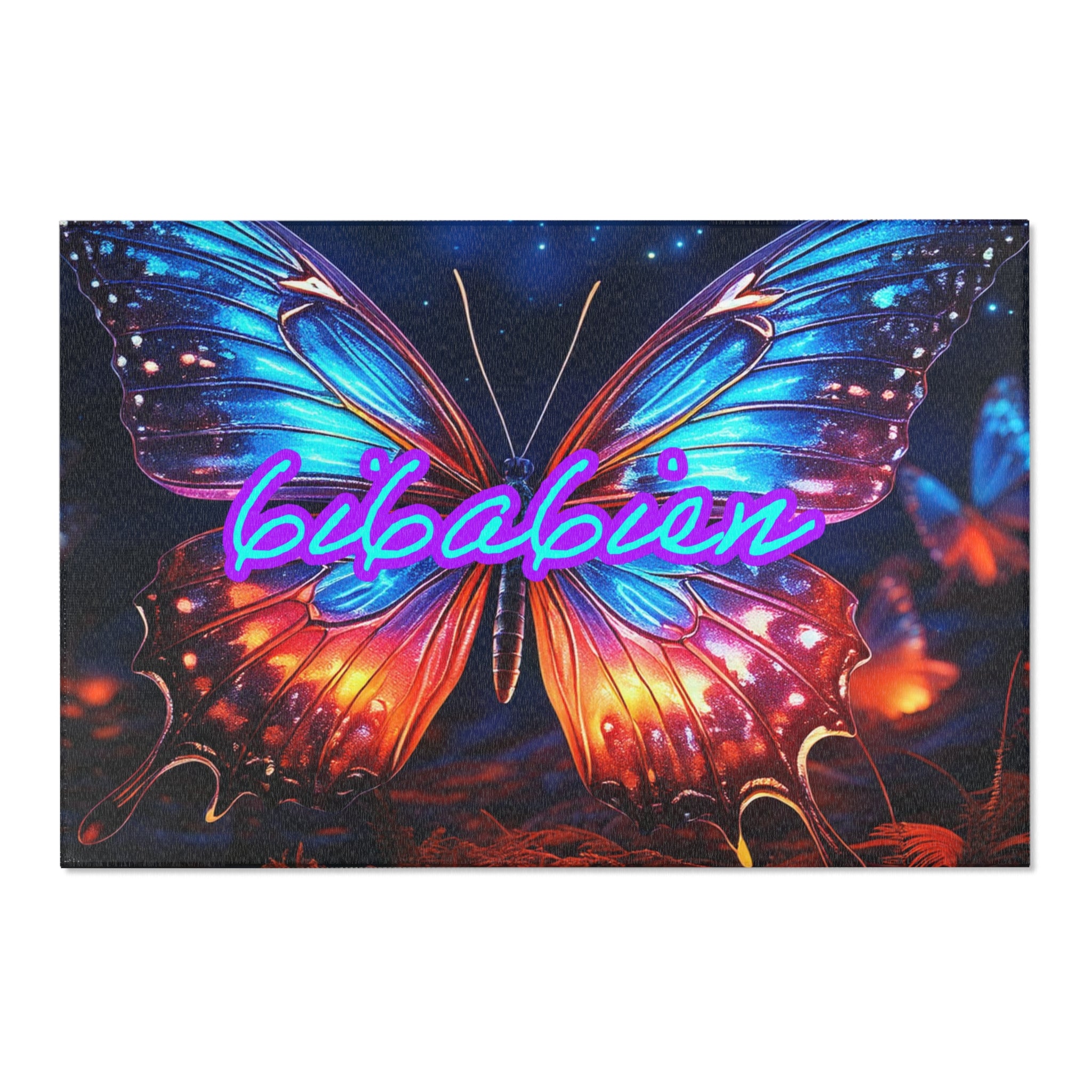 6i6a6ien OFFICIAL Butterfly Area Rug