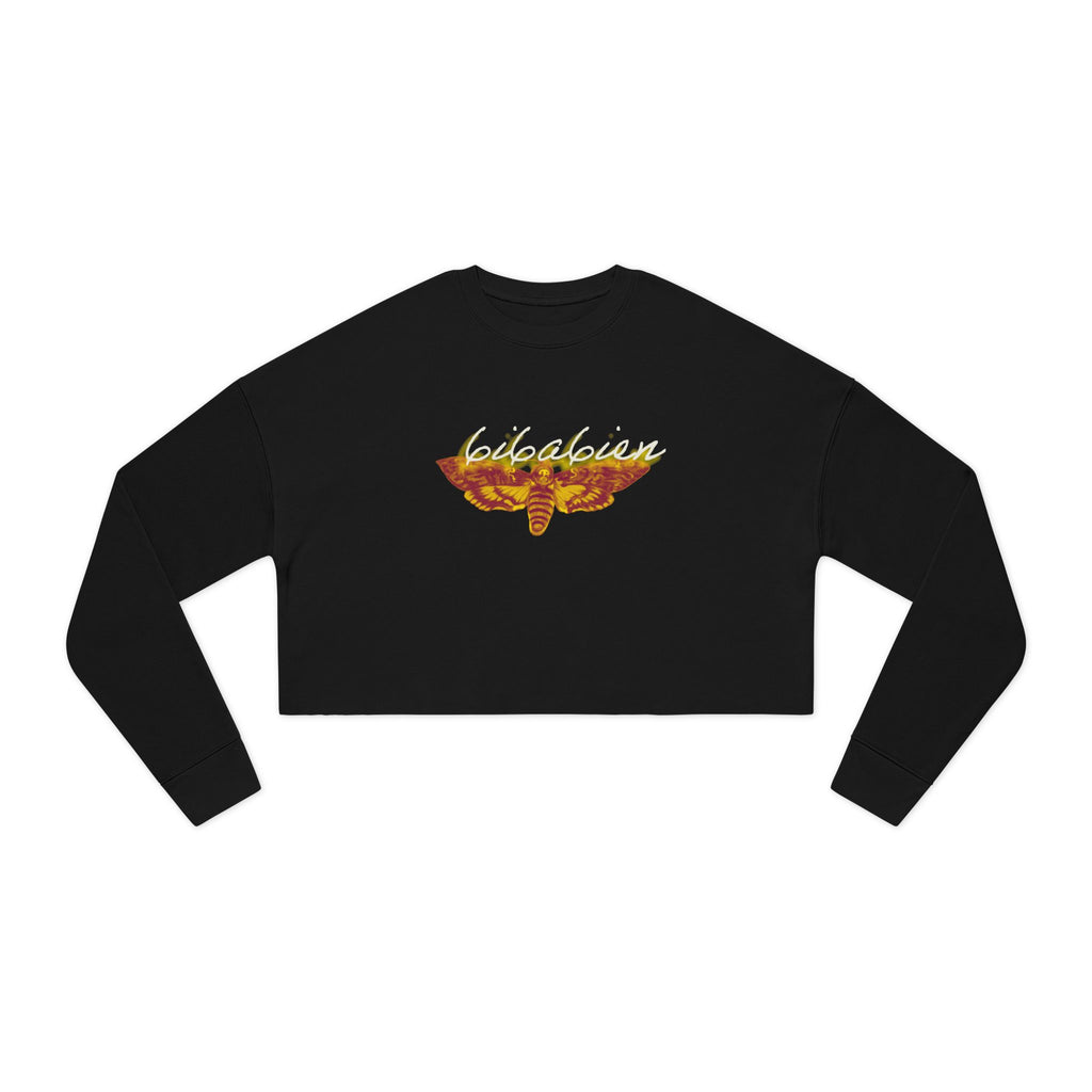 6i6a6ien Moth Women's Cropped Sweatshirt