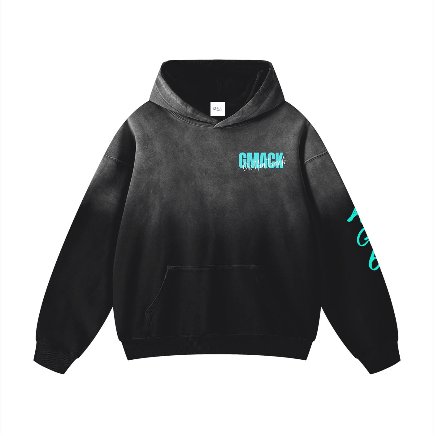 GmackOnThaTrack Heavyweight Sunfade Oversized Hoodie