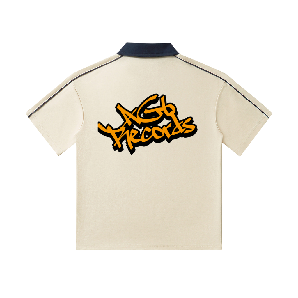 6i6a6ien Contrast Short-Sleeve Polo Shirt