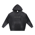 6i6a6ien x AG6 Vintage Washed Frayed Fleece Hoodie