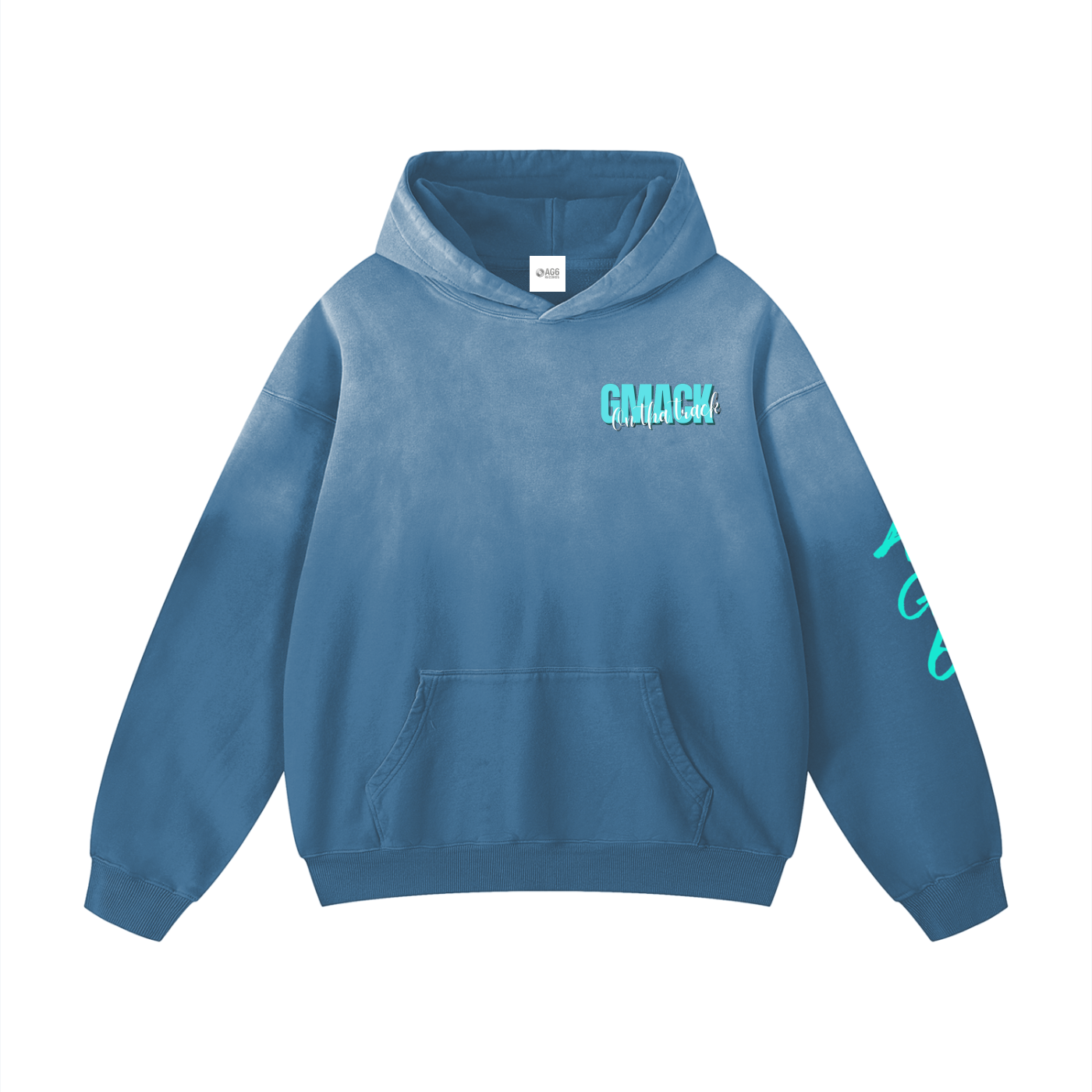 GmackOnThaTrack Heavyweight Sunfade Oversized Hoodie