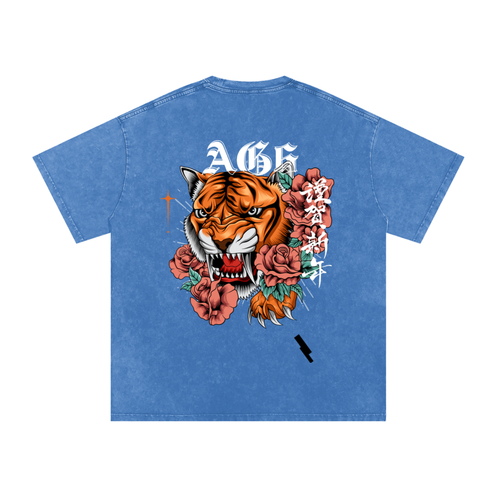 Tiger Snow Washed Oversized T-Shirt