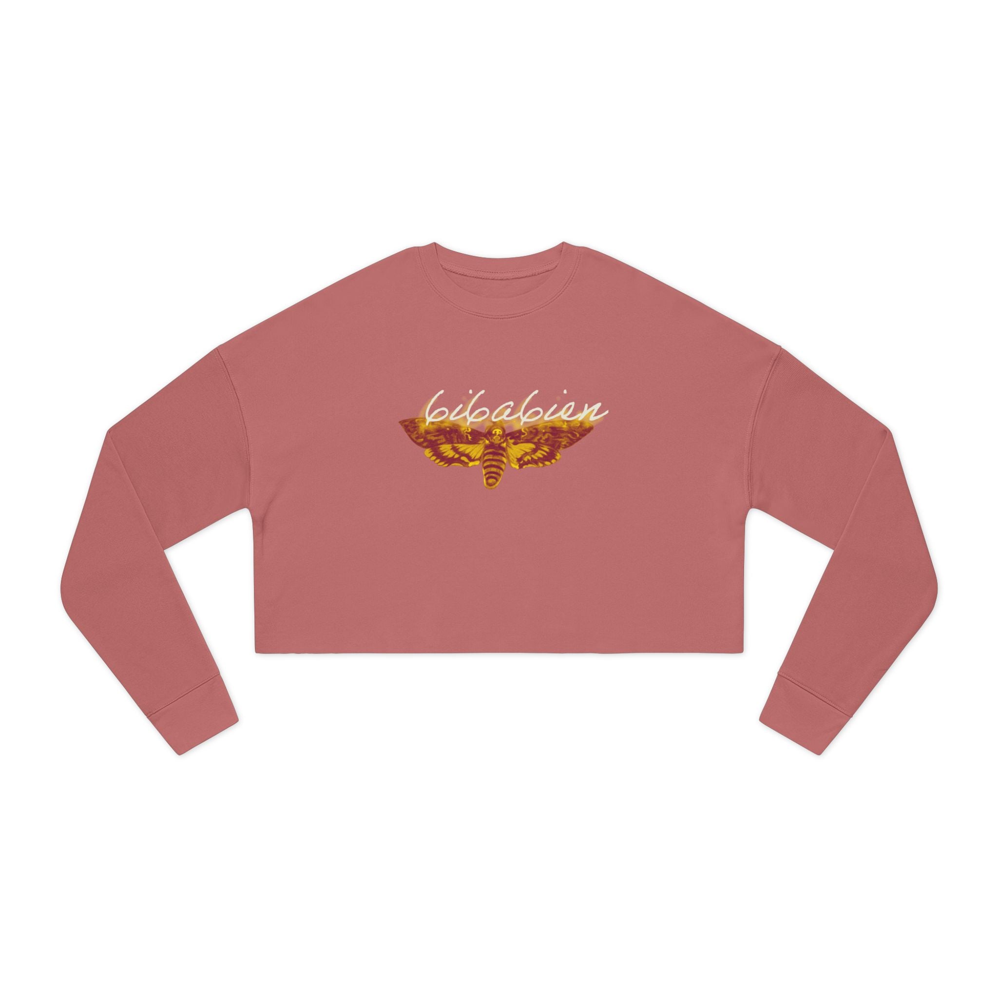 6i6a6ien Moth Women's Cropped Sweatshirt
