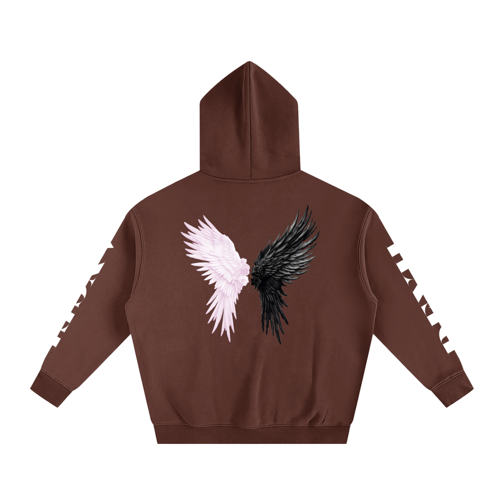 Devil/Angel Oversize Fleeced Hoodie