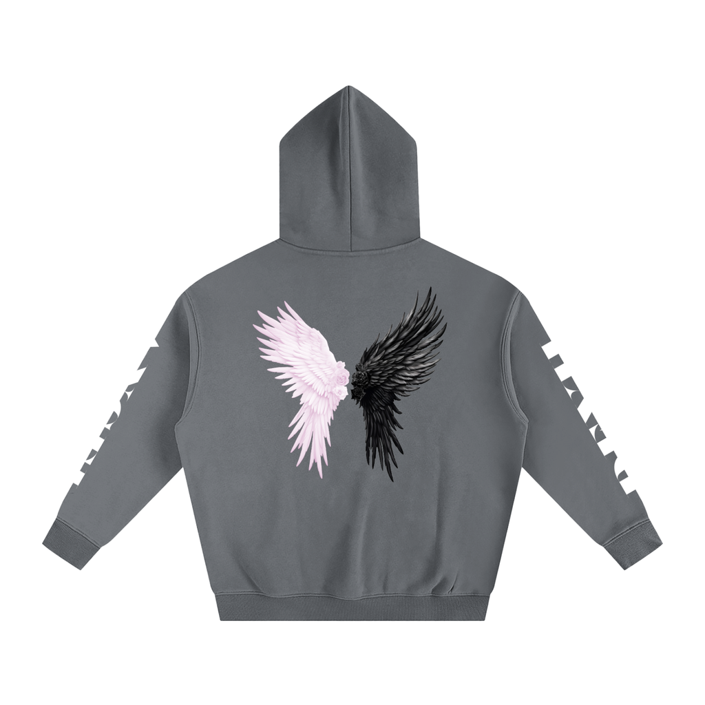 Devil/Angel Oversize Fleeced Hoodie