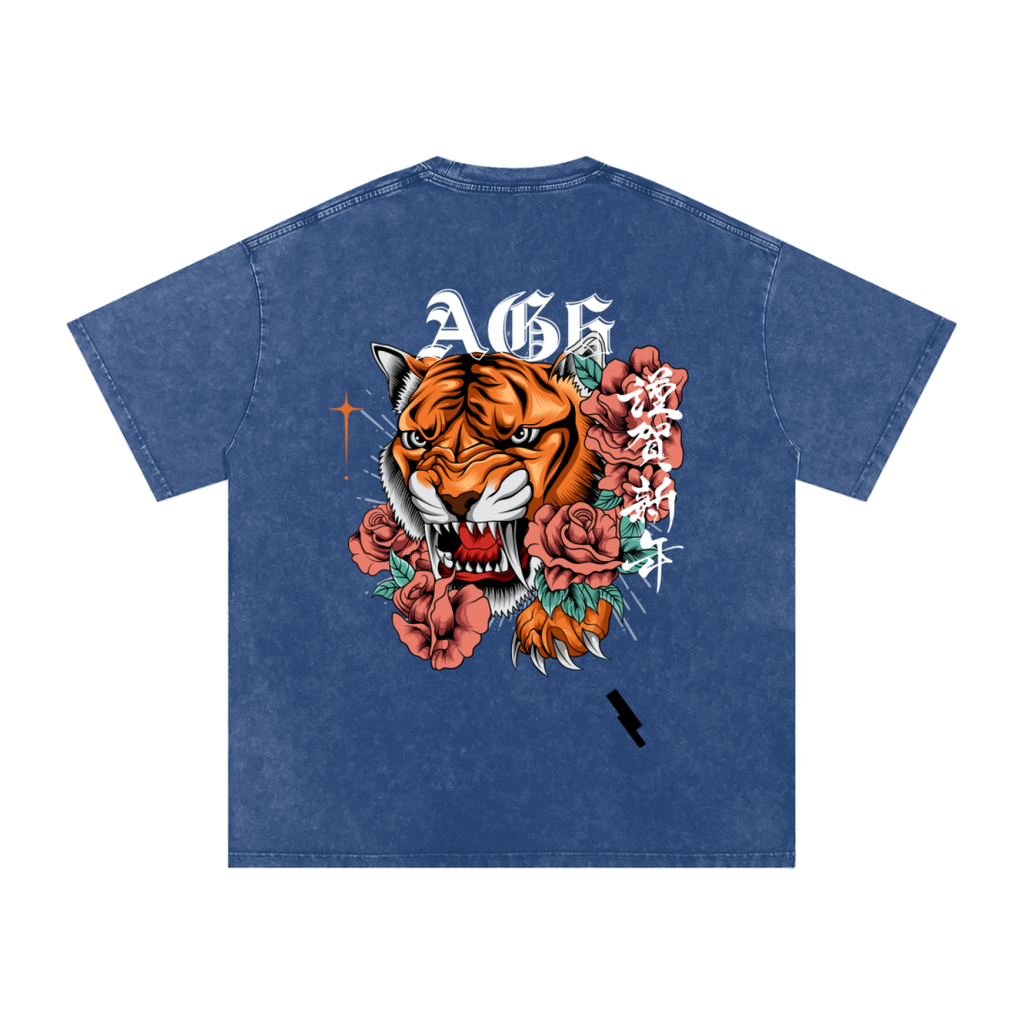 Tiger Snow Washed Oversized T-Shirt
