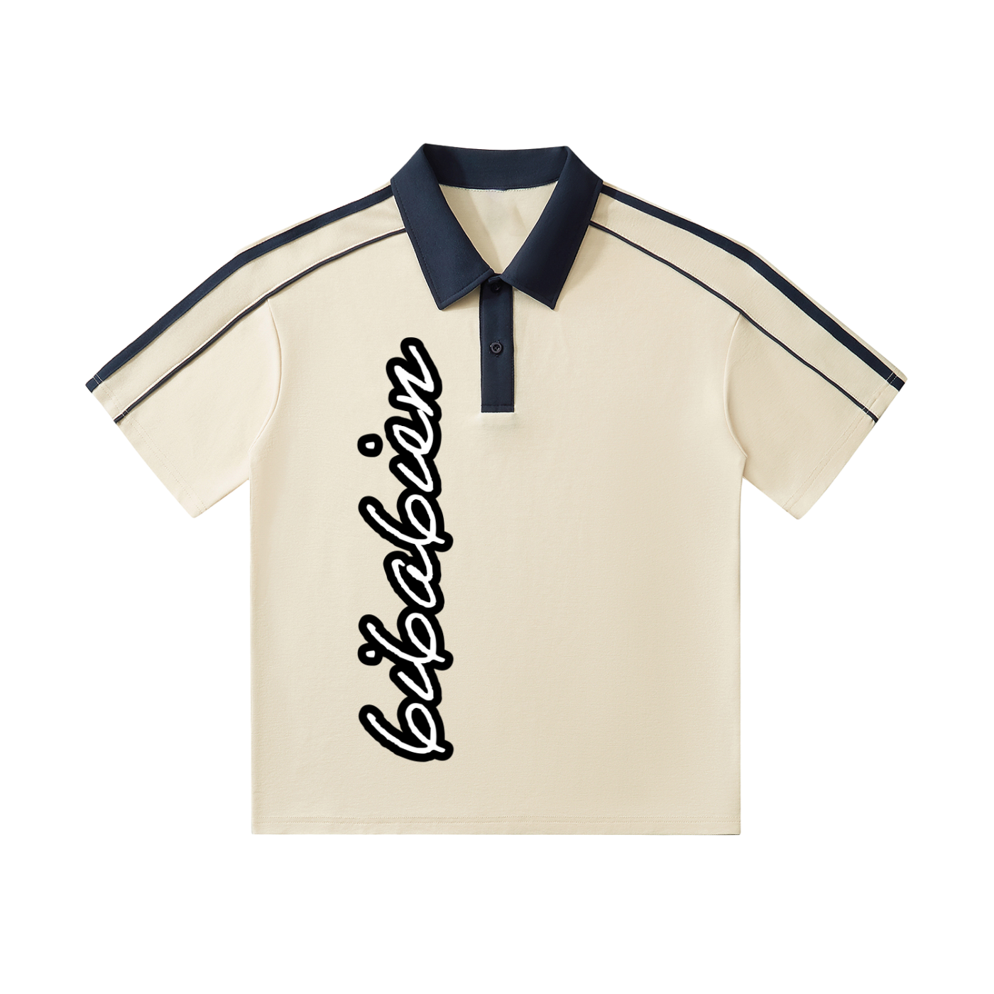 6i6a6ien Contrast Short-Sleeve Polo Shirt