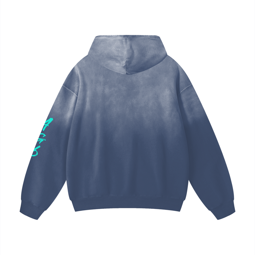 GmackOnThaTrack Heavyweight Sunfade Oversized Hoodie