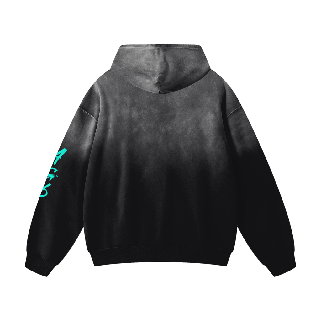 GmackOnThaTrack Heavyweight Sunfade Oversized Hoodie