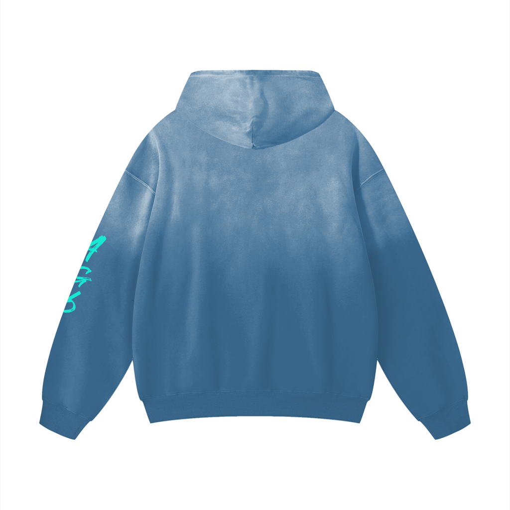 GmackOnThaTrack Heavyweight Sunfade Oversized Hoodie