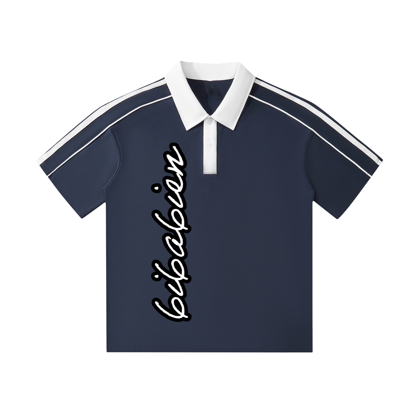 6i6a6ien Contrast Short-Sleeve Polo Shirt