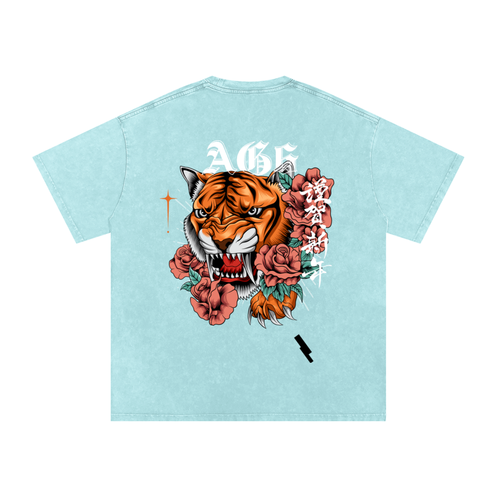Tiger Snow Washed Oversized T-Shirt