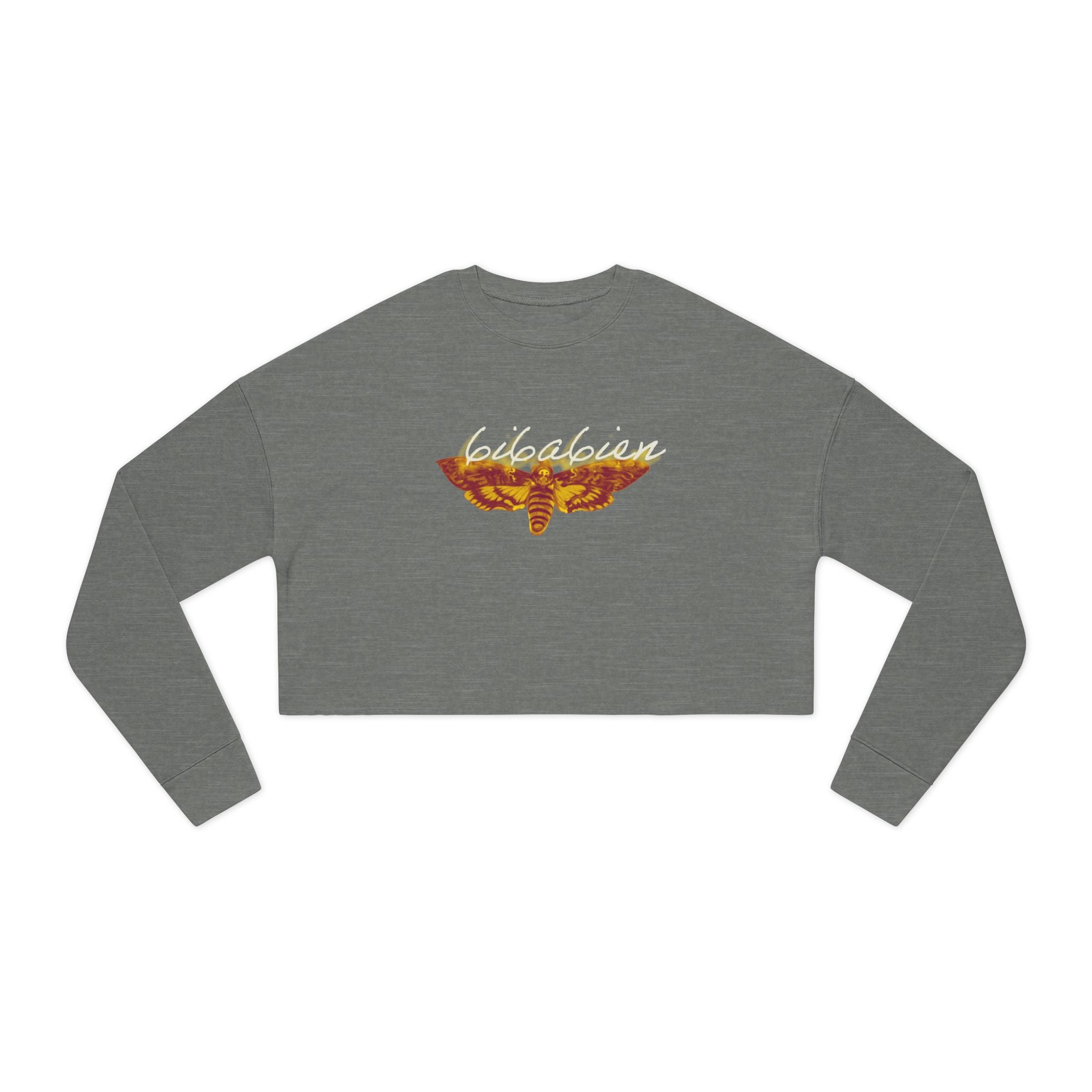 6i6a6ien Moth Women's Cropped Sweatshirt
