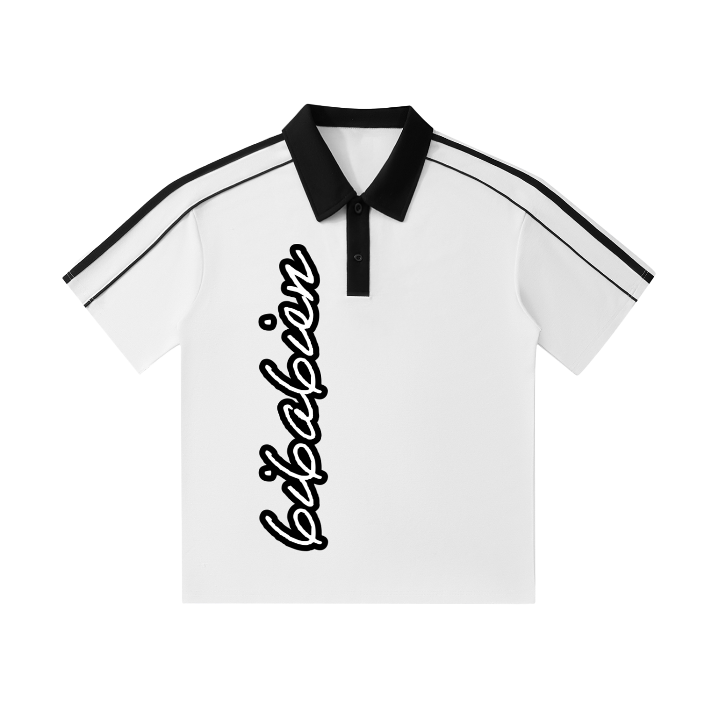 6i6a6ien Contrast Short-Sleeve Polo Shirt