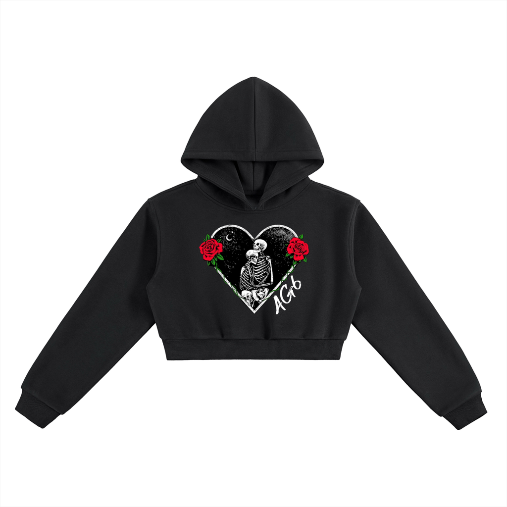 Womens AG6 Essential Cropped Hoodie