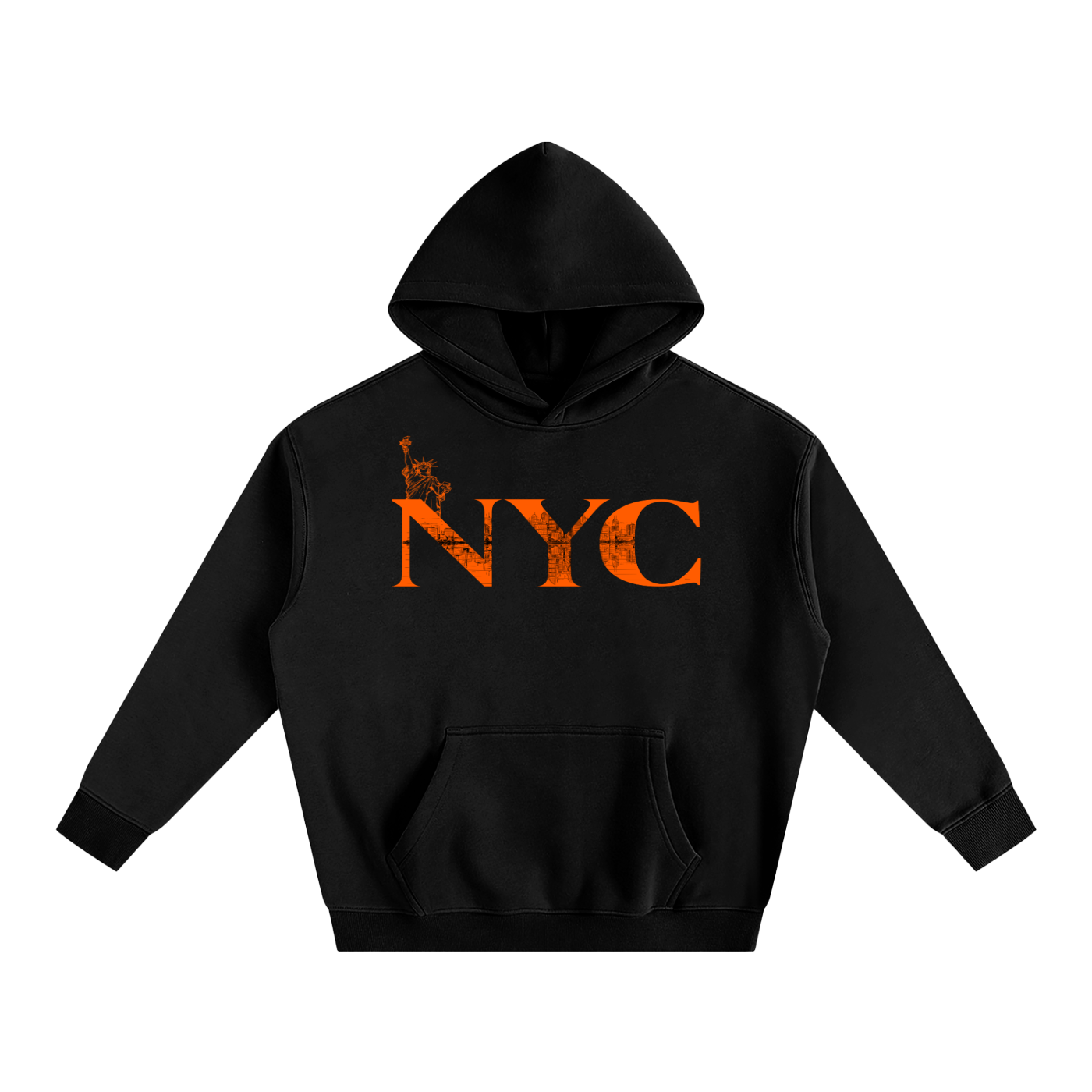 NYC Oversize Fleeced Hoodie