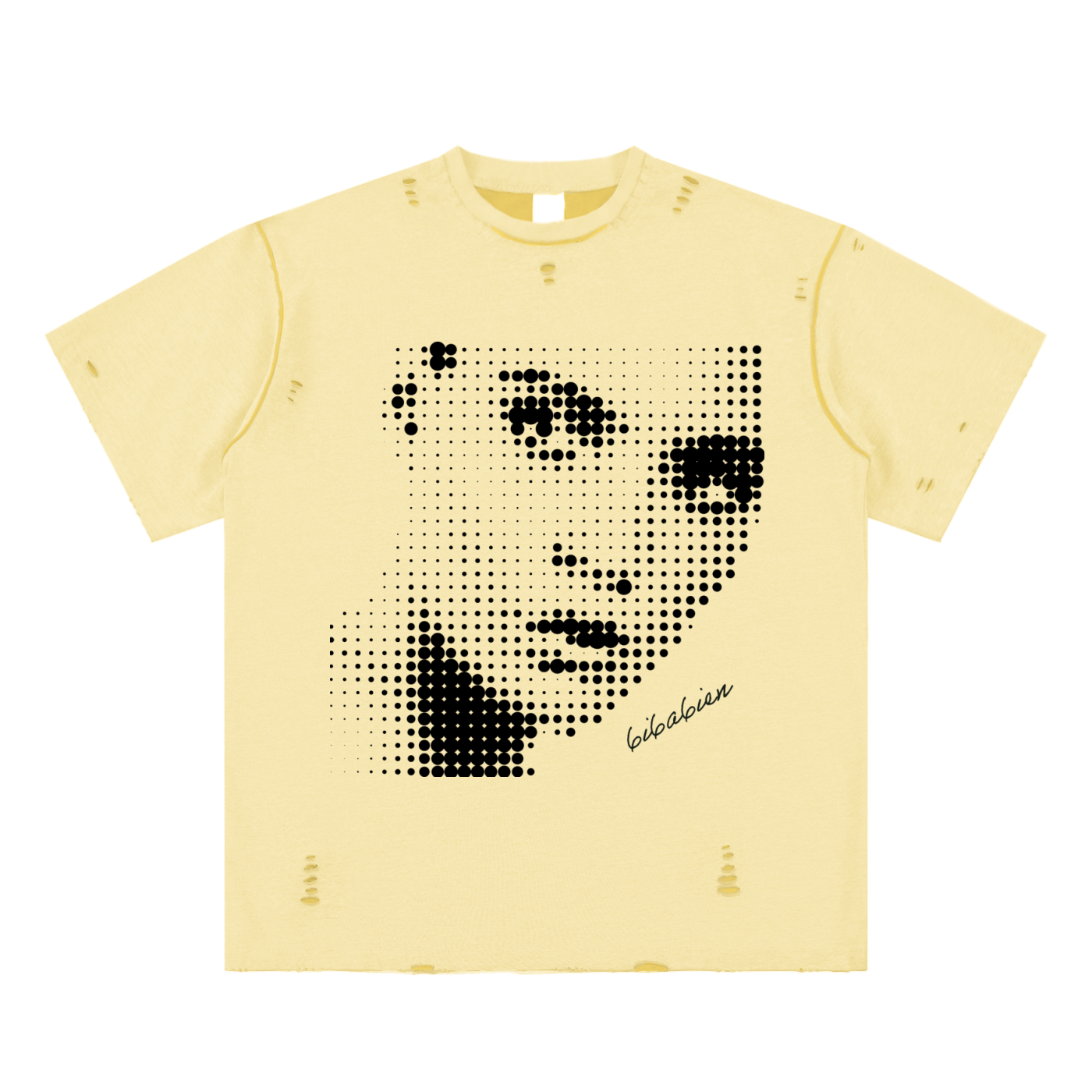 6i6a6ien Hand-frayed Reversible T-shirt