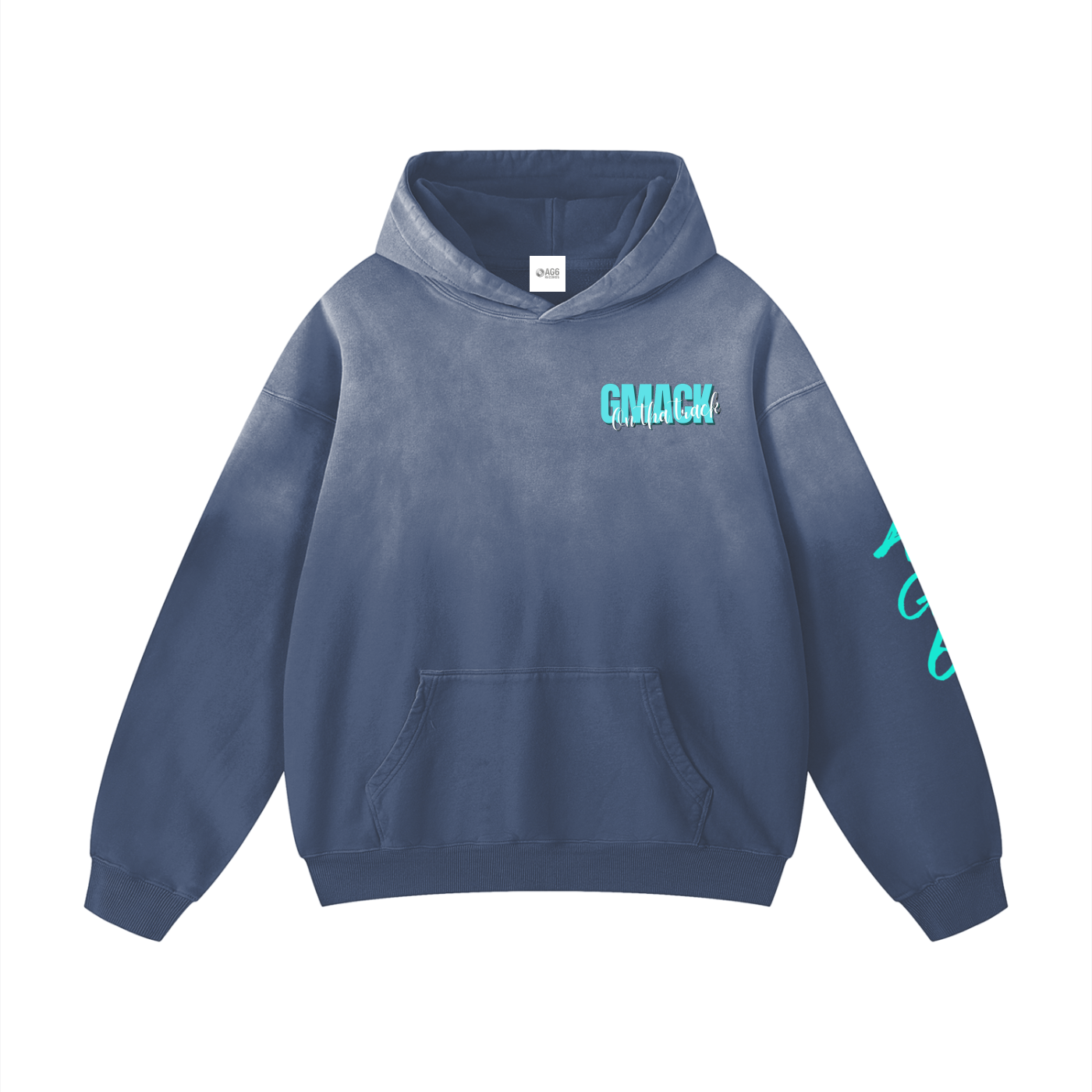 GmackOnThaTrack Heavyweight Sunfade Oversized Hoodie