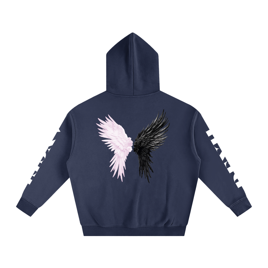 Devil/Angel Oversize Fleeced Hoodie